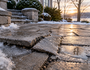 Driveway Installation RI 8 how freeze thaw cycles damage hardscaping in rhode island 001